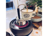 Single Spout Mocha Pot, Stainless Steel Espresso Maker Coffee Pot Lightweight Cafe Maker Portable V1192-AZ-W-3349