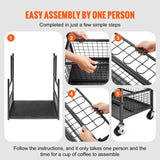 VEVOR Garden Tool Organizer, 16 Slots with Hooks, Yard Tool Tower Rack with Wheels for Garage V952-CKGJSNJJSCRSKI5SAV0