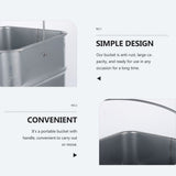 Large Galvanized Steel Outdoor Garbage Can with -Resistant Finish, Trash and Recycling Storage Bin V1192-AZ-W-25470