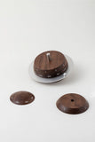 Rotating Perpetual Calendar Vintage Wooden Desk Ornament Solid Black Walnut Handcrafted Portable V1237-ZY-924-405