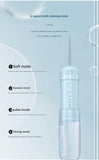 Portable Water Flosser - 70-Day Battery, 4 Modes, 5 Nozzles, IPX7 Waterproof, 200ml Telescopic V888-ELOSUNG29809