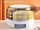 Rotating Storage Container - 5 KG - Storage Container - Food Container - Storage Jar - Food V1188-MS101-01724-1