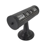 Vintage Style Black Table Top Calendar 24x18cm V637-56017CAL