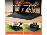 Rubber Ramp, 7.62 cm Rise Ramp Doorway, 3 Channels Cord Cover Rubber Solid V952-WFSLYP24X42X3I8PSV0