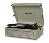 Crosley Voyager Bluetooth Portable Turntable - Sage Bundled Majority D40X Bluetooth Speakers V398-CR8017BMY-SA4