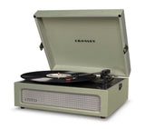 Crosley Voyager Bluetooth Portable Turntable - Sage + Bundled Crosley Record Storage Display Stand V398-CR8017BSS-SA4