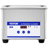 VEVOR 0.8L Professional Ultrasonic Cleaner 304 Stainless Steel Digital Lab Ultrasonic Cleaner with V952-QXJ0.8LCSB0000001V3