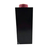 Black Transparent Hard Plastic Wall Mounted Cup Holder with Pull Type Dispenser for Convenient V1192-AZ-W-30803