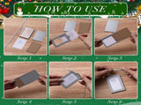 50 Pcs Metal Christmas Photo Frame Ornaments Bulk 2 x 3 Inch Heavy Duty Reusable Small Frame V1258-DP02-C-2293