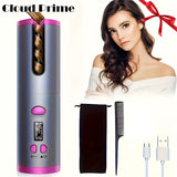 USB LCD Wireless Charging Automatic Portable Curler Smart Home Personal Care Appliance Mini V1106-DDJFB001