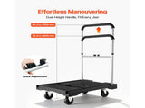 Foldable Push Cart Dolly, 149.69 kg Capacity, Folding Truck with Swivel Wheels, Moving V952-ZDPBC330LBSLTUW2Q001V0