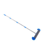 Swimming Pool Brush with Pole Round Scrub Brushes Pool Wall Tile Brush for Home Hotel Blue V1294-YM0901-3111260006011
