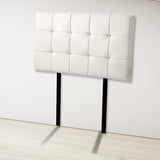 PU Leather Single Bed Deluxe Headboard Bedhead - White V63-768205