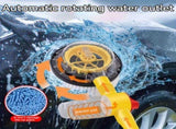 Yellow Black automatic rotating car wash brush, integrated flushing car brush, high-quality car V1347-799-BLA-65086