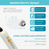 5L Electric Garden Sprayer with Telescopic Wand 3 Mist Nozzles, Shoulder Strap, Rechargeable V1107-119-62883