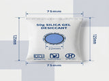 4 Pack Standard Blue Black Flat Opening Silica Gel, Visual Humidity Dehumidifying Packs 200g V1221-XM-LB2031-GM76