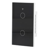 For Zigbee Tuya Remote Light Switch Voice Control 2Gang US Wall Touch Switch AC 100240V V1294-YM0901-3113210138712