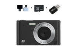 4K Digital Camera for Photography Vlogging Camera for YouTube Video 16X Digital Zoom with 32G Memory V1263-JX-6752-1