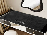 Soft Black Vanity Mat Non- Desk Protector Stain-Resistant for Home and Office Use V1370-AZ4-20608
