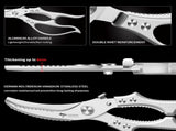 Heavy Duty Kitchen Shears, Poultry Scissors for Cutting Chicken Bones, German Stainless Steel, V1107-CS-CFBXGJDY