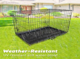 Wire Dog Cage Foldable Crate Kennel 24in with Tray V274-PET-WC24