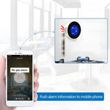 1 Pack WiFi Natural Gas Leak Detector for Home Gas Alarm and Monitor with LCD Display Screen Real V1294-YM0901-HS7871