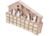 LED Light Calendar Wooden Desk Calendar Christmas Advent Calendar Ornament for Holiday Decoration V1294-YM0523-3115210294311