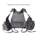 Multi-Pocket Outdoor Fishing Vest with Breathable Mesh Adjustable Fit for Angling, Photography, V1341-ZY-NNGZG4D2-GREY