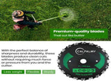 (2-Set) 9" x 20T Tooth Brush Blades - Weed Eater Saw Blade Kit with 2 Carbon Steel Round V1258-DP02-C-905