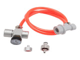 Mini Keg Regulator Automatic Stainless Steel Coffee Soda Keg CO2 Pressure Regulator with 1m Red Hose V1294-YM0901-3118230420911