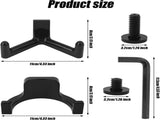 Allecto plus - Tool Storage Brackets, Set of 21, Y/U-Shape, Black, Includes Wrench, Shed Storage V1189-WXFBOL-143-1