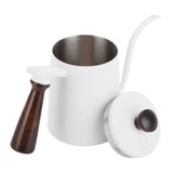 700ml Hand Drip Coffee Pot 304 Stainless Steel Long Spout Coffee Making Kettle with Wooden Handle V1294-YM0718-3118210018511