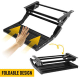 Heavy Duty Pull-Out Caravan Step, Folding Aluminium RV Step V1181-POS-SINGLE-BK