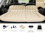 Beige Large Inflatable Universal Car Air Mattress with 2 Pillows, Pump and Storage Bag - Dual Zone V888-ELOSUNG55146-3