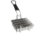 Stainless Steel Taco Shell Fryer Basket, 4 Shell Tortilla Fry Rack with Detachable Handle V1188-MS-721-309