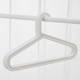 10-pack Standard PP Hanger Lightweight Shirt Hanger For Everyday Use White V1237-ZY-203-3362