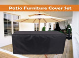 Garden Table Cover - 123*123*74 cm - Garden Furniture Cover - Square Garden Furniture Cover V1188-MS101-02820-1