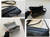 Women's Crescent Shoulder Bags Retro Y2k 90s Hobo Handbags Top Handle Faux Leather Underarm Bag V1259-DP01-A-2645