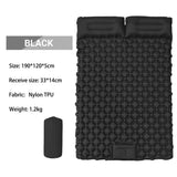 Double Outdoor Foot Pump Inflatable Sleeping Pad - 40D Nylon Camping Air Mattress V888-ELOSUNG56188-3