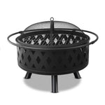 Grillz Fire Pit BBQ Grill 82cm FPIT-DIAMOND-32