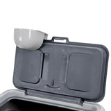30L Pet Dogs Puppy Food Storage Storer Container w/ Scoop Grey V278-96147-PET-FOOD-STORER-S