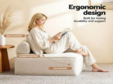 Artiss Floor Sofa Lounge Chair 5 Seater with Pillow SBED-K-FLD01-5S-WH