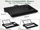 Portable Laptop Desk with Device Ledge, Mouse Pad and Phone Holder for Home Office V178-84810