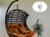 2-Pack Galvanized Steel Garden Swing Springs, Low Noise Heavy Duty Replacement for Outdoor Swing V1192-AZ-W-27789