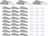 30 Pcs Door Stoppers for Bottom of Door Rubber Door Stop Wedge with Holder Doorstop for Home Office V1258-DP02-C-690