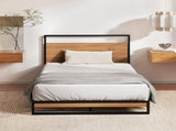 Artiss Metal Bed Frame Single Size Beds Platform with Mattress MBED-C-DANE-TT22-S-BK
