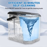 X-BULL Portable Ice Maker Machine Commercial Ice Cube 2.2L Home Bar Benchtop Sliver V211-AUEB-IM002V