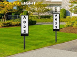Solar Powered Lighted House Address Numbers Light LED Illuminated with Dual Color Outdoor Address V1294-YM0523-10319963