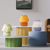 Orange Spot Hand Blown Mushroom Table Lamp - Compact Nordic Bedside Desk Light with Artistic V888-ELOSUNG55400