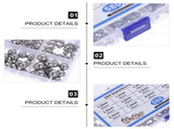 SWETRACE Bearing Steel Ball Assortment 580Pcs Round Easy Installation Mechanical Components 1X1X1CM V1189-LWWAL-20260327-03347
